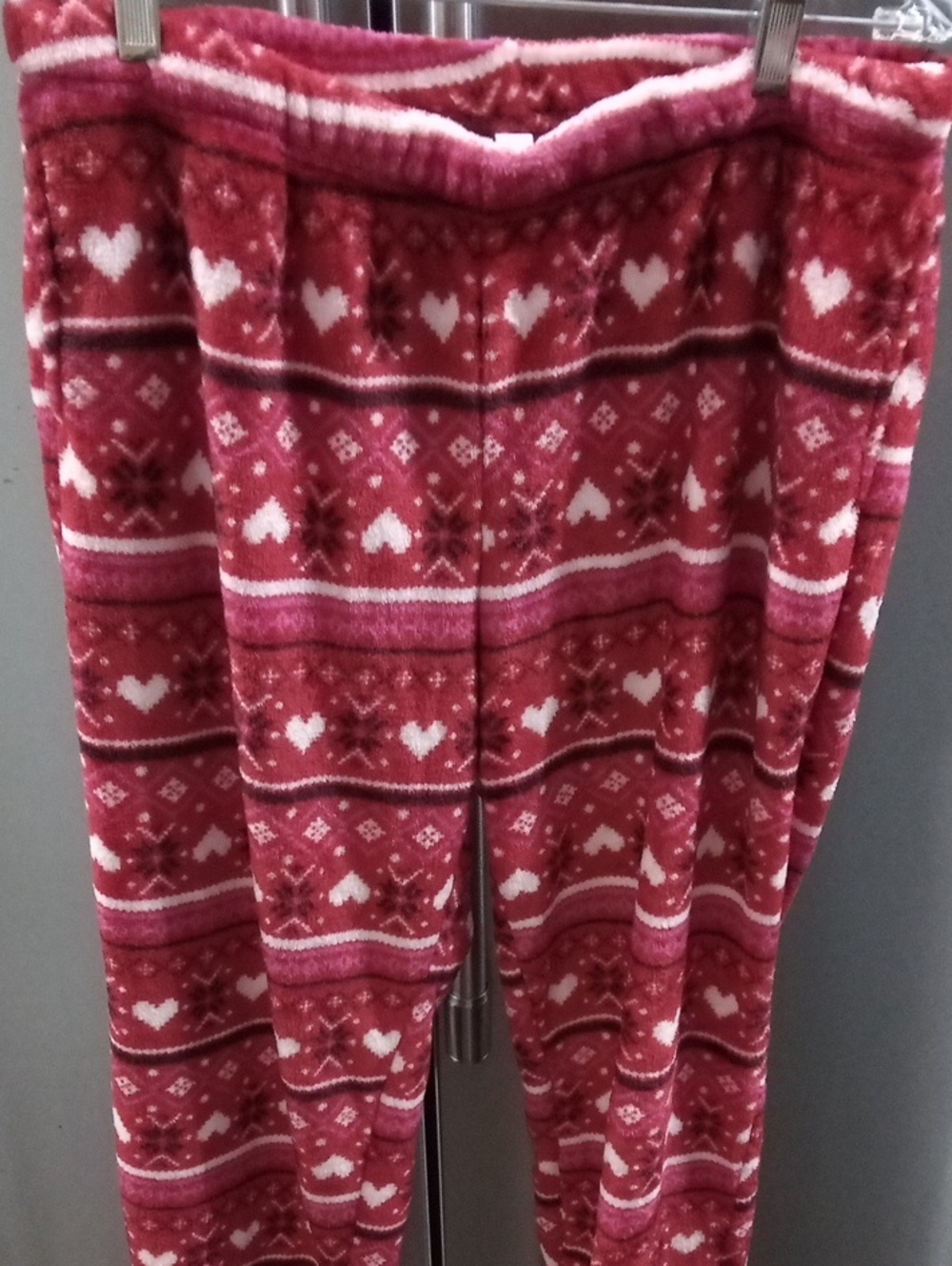 Cozy Red Heart Fleece Pajama Set - Picture 7 of 12